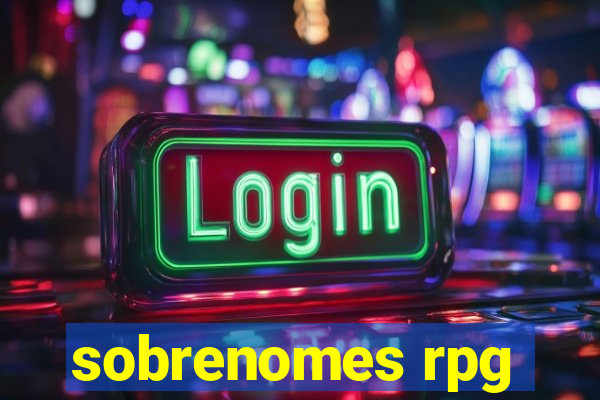 sobrenomes rpg